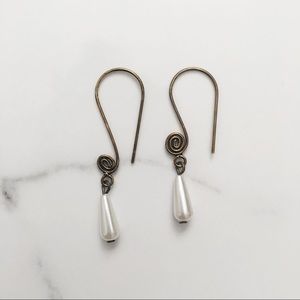3 for $10 - Pearl teardrop dangles